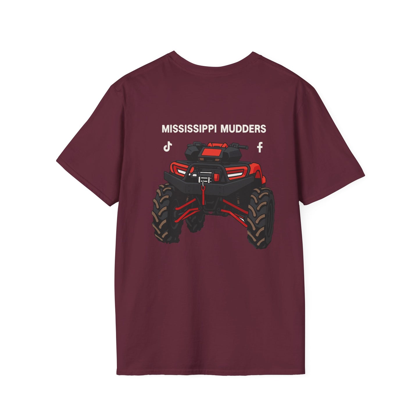 Mississippi Mudders Unisex Softstyle T-Shirt, ATV Enthusiast Tee, Gift for Mud Lovers, Outdoor Adventure Apparel, Perfect for Summer Events