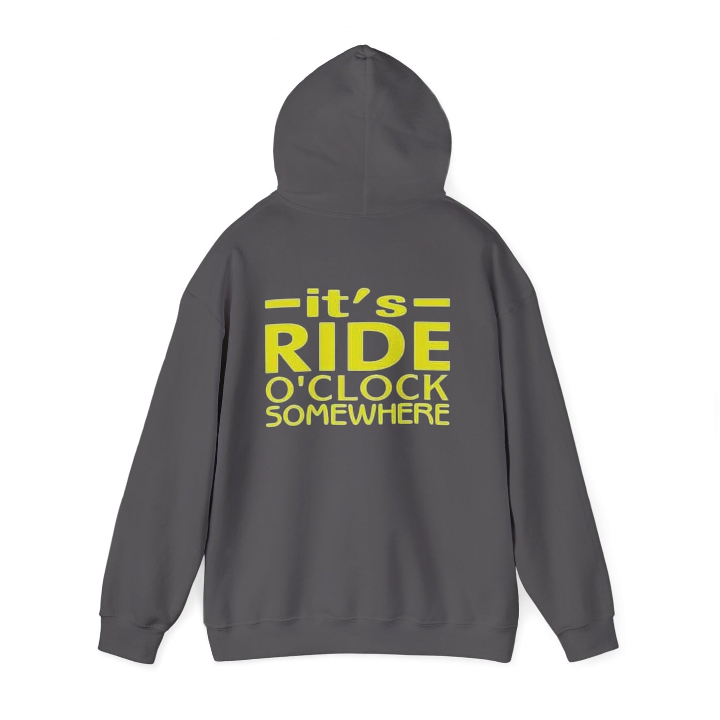 Ride O'Clock Hoodie, Unisex Heavy Blend Sweatshirt, Biker Apparel, Casual Gift, Comfortable Layer, Perfect for Adventures