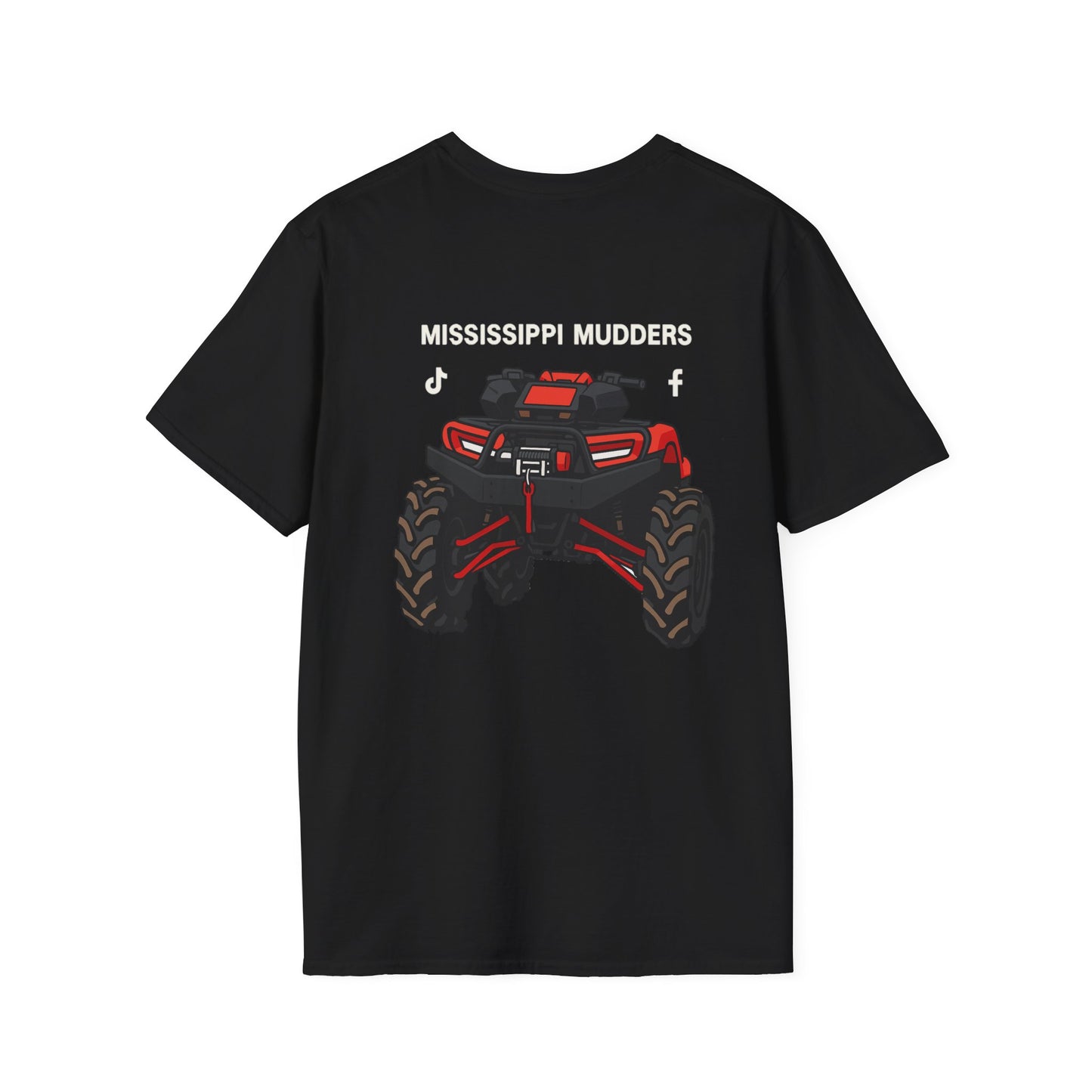 Mississippi Mudders Unisex Softstyle T-Shirt, ATV Enthusiast Tee, Gift for Mud Lovers, Outdoor Adventure Apparel, Perfect for Summer Events