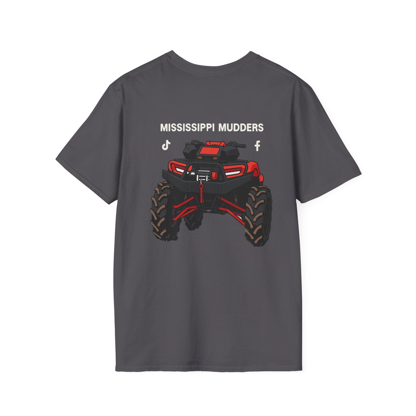 Mississippi Mudders Unisex Softstyle T-Shirt, ATV Enthusiast Tee, Gift for Mud Lovers, Outdoor Adventure Apparel, Perfect for Summer Events